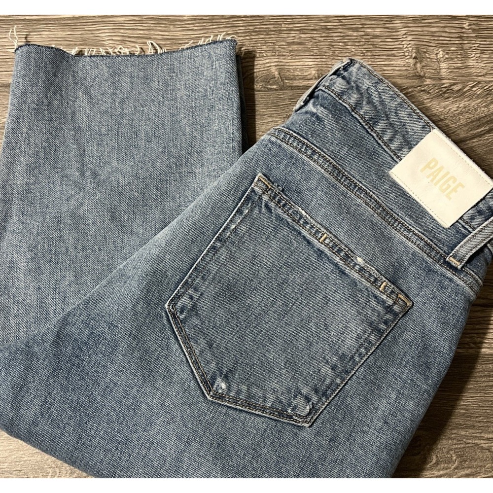 Paige Noella High Rise Ravenna Destructed FrayedHem Boyfriend Jean SZ 30 (32x27)